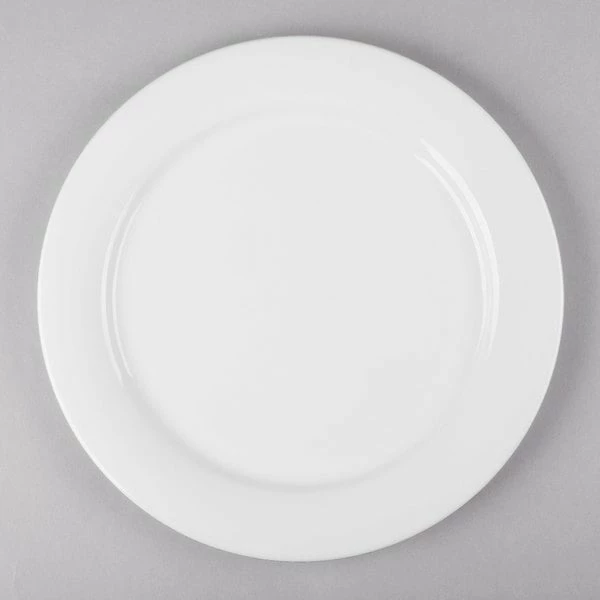 Syracuse China Syracuse 911190025 International 11 3/8" Bone China Round Dinner Plate - 12/Case 2 Syracuse China Syracuse 911190025 International 11 3/8" Bone China Round Dinner Plate - 12/Case - Image 2