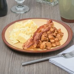 Syracuse China 922226351 Terracotta 9" Mustard Seed Yellow Plate - 12/Case