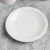 World Tableware 840-245-107 Porcelana 4 3/4" Bright White Porcelain AD Saucer - 36/Case