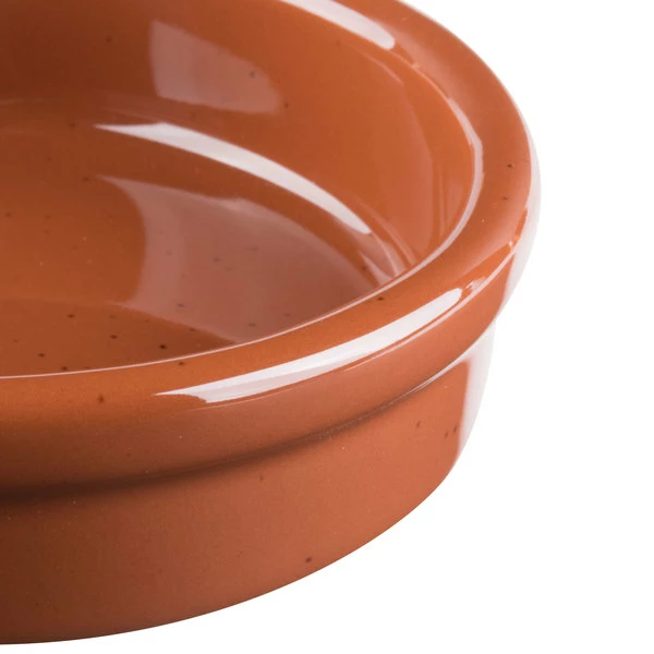 Syracuse China 922229900 Terracotta 4 Oz. Cazuela Bowl - 24/Case 4 Syracuse China 922229900 Terracotta 4 Oz. Cazuela Bowl - 24/Case - Image 4