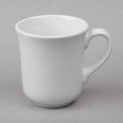 World Tableware BW-1150 Basics 8.5 Oz. Bright White Porcelain Tall Cup - 36/Case -Rak Porcelain shop 1347737
