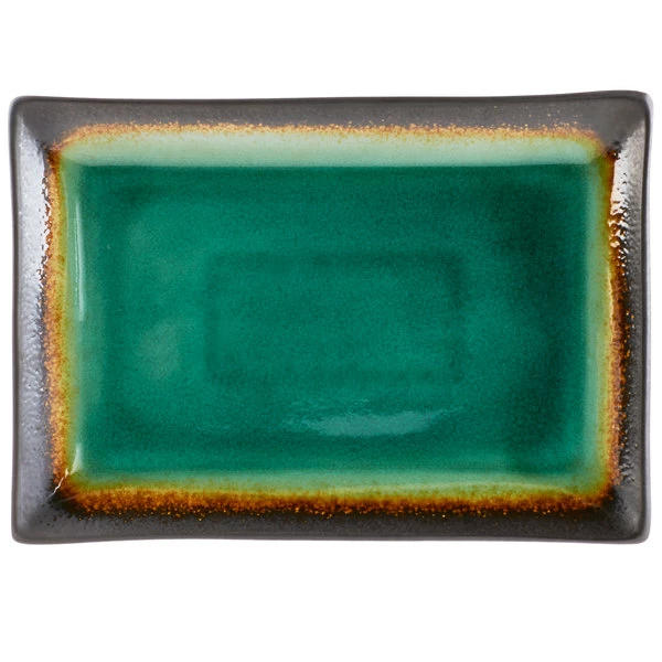 World Tableware BF-13 Hakone 13 1/2" X 9 1/4" Stoneware Platter - 12/Case 2 World Tableware BF-13 Hakone 13 1/2" X 9 1/4" Stoneware Platter - 12/Case - Image 2