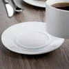 Schonwald 9136925 Fine Dining 5 7/8" Round Continental White Porcelain Saucer - 12/Case