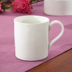 Villeroy & Boch 10-4510-1300 Modern Grace 7 Oz. White Bone Porcelain Cup - 6/Case