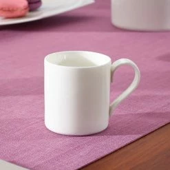 Villeroy & Boch 10-4510-1420 Modern Grace 2.5 Oz. White Bone Porcelain Cup - 6/Case