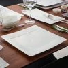Villeroy & Boch 10-4510-2600 Modern Grace 12 1/2" X 12 1/2" White Bone Porcelain Square Plate - 6/Pack
