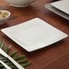 Villeroy & Boch 10-4510-2660 Modern Grace 6 1/4" X 6 1/4" White Bone Porcelain Square Bread And Butter Plate - 6/Case