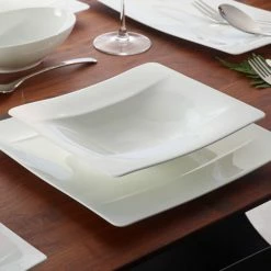 Villeroy & Boch 10-4510-2700 Modern Grace 9 1/4" X 8 1/4" White Bone Porcelain Deep Plate - 6/Case 9 Villeroy & Boch 10-4510-2700 Modern Grace 9 1/4" X 8 1/4" White Bone Porcelain Deep Plate - 6/Case -Rak Porcelain shop 1391682