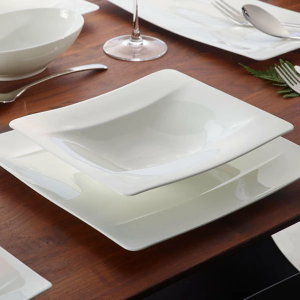 Villeroy & Boch 10-4510-2700 Modern Grace 9 1/4" X 8 1/4" White Bone Porcelain Deep Plate - 6/Case 5 Villeroy & Boch 10-4510-2700 Modern Grace 9 1/4" X 8 1/4" White Bone Porcelain Deep Plate - 6/Case - Image 5