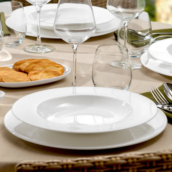 Villeroy & Boch 16-3272-2790 Stella Hotel 11 1/4" White Bone Porcelain Deep Plate - 6/Case 2 Villeroy & Boch 16-3272-2790 Stella Hotel 11 1/4" White Bone Porcelain Deep Plate - 6/Case - Image 2