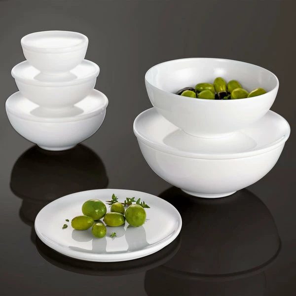 Villeroy & Boch 16-3272-5980 Stella Hotel 1.75 Oz. White Bone Porcelain Bowl - 6/Case 2 Villeroy & Boch 16-3272-5980 Stella Hotel 1.75 Oz. White Bone Porcelain Bowl - 6/Case - Image 2