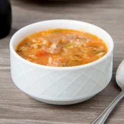 Villeroy & Boch 16-2238-2514 Bella 8.75 Oz. White Porcelain Stackable Soup Cup - 6/Case