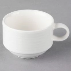 Villeroy & Boch 16-4003-1451 Sedona Function 3.5 Oz. White Porcelain Cup - 6/Case -Rak Porcelain shop 1423485