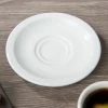 Villeroy & Boch 16-4003-1460 Sedona Function 4 3/4" White Porcelain Saucer - 6/Case