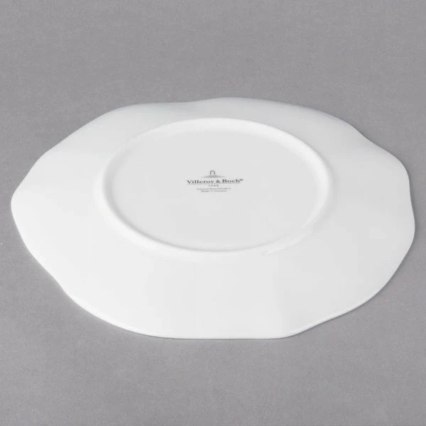 Villeroy & Boch 16-4033-2650 Blossom 8 1/4" White Bone Porcelain Flat Plate - 6/Case 3 Villeroy & Boch 16-4033-2650 Blossom 8 1/4" White Bone Porcelain Flat Plate - 6/Case - Image 3