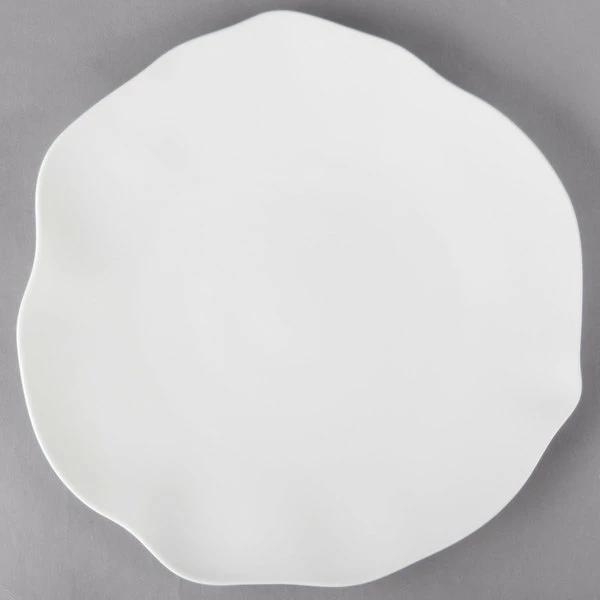 Villeroy & Boch 16-4033-2680 Blossom 12 1/2" White Bone Porcelain Flat Plate - 4/Pack 2 Villeroy & Boch 16-4033-2680 Blossom 12 1/2" White Bone Porcelain Flat Plate - 4/Pack - Image 2