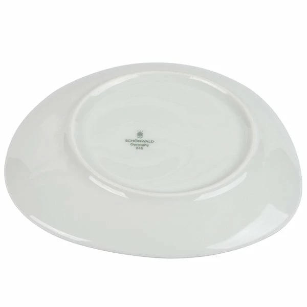 Schonwald 9386918-63044 Pottery 6 1/8" Unique Dark Gray Porcelain Saucer - 12/Case 4 Schonwald 9386918-63044 Pottery 6 1/8" Unique Dark Gray Porcelain Saucer - 12/Case - Image 4