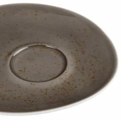 Schonwald 9386918-63044 Pottery 6 1/8" Unique Dark Gray Porcelain Saucer - 12/Case 10 Schonwald 9386918-63044 Pottery 6 1/8" Unique Dark Gray Porcelain Saucer - 12/Case -Rak Porcelain shop 1429010