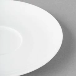 Schonwald 9136918 Fine Dining 6 1/4" Round Continental White Porcelain Saucer - 12/Case -Rak Porcelain shop 1435637