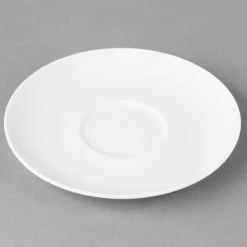 Schonwald 9136918 Fine Dining 6 1/4" Round Continental White Porcelain Saucer - 12/Case -Rak Porcelain shop 1435638