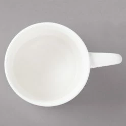 Bon Chef 1100004P Slanted Oval 8 Oz. White Porcelain Cup - 36/Case -Rak Porcelain shop 1448700