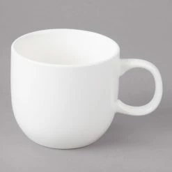 Bon Chef 1200010P Globe 8 Oz. White Porcelain Cup - 36/Case -Rak Porcelain shop 1448816