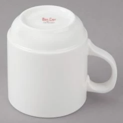 Bon Chef 1300003P Circles 10 Oz. White Porcelain Cup - 36/Case -Rak Porcelain shop 1449650