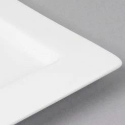 Bon Chef 5000016B Wide Rim 12" X 6" White Bone China Rectangular Plate - 12/Pack 9 Bon Chef 5000016B Wide Rim 12" X 6" White Bone China Rectangular Plate - 12/Pack -Rak Porcelain shop 1450094