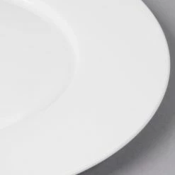 Bon Chef 5000015B Wide Rim 12" White Bone China Charger Plate - 12/Pack 8 Bon Chef 5000015B Wide Rim 12" White Bone China Charger Plate - 12/Pack -Rak Porcelain shop 1450107