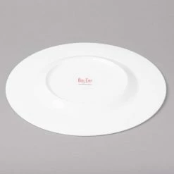 Bon Chef 5000010B Wide Rim 11" White Bone China Dinner Plate - 16/Case -Rak Porcelain shop 1450153