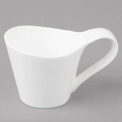 Bon Chef 5000000B Wide Rim 3 Oz. White Bone China Espresso Cup - 36/Case -Rak Porcelain shop 1450209