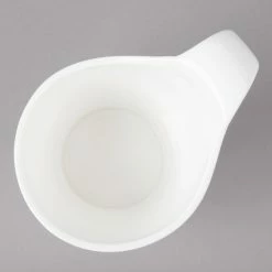 Bon Chef 5000001B Wide Rim 8 Oz. White Bone China Cup - 36/Case -Rak Porcelain shop 1450217