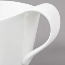 Bon Chef 5000001B Wide Rim 8 Oz. White Bone China Cup - 36/Case -Rak Porcelain shop 1450219