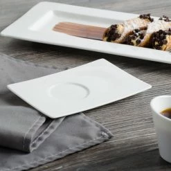 Bon Chef 5000002B Wide Rim 6" X 4" White Bone China Demi Saucer - 36/Case 11 Bon Chef 5000002B Wide Rim 6" X 4" White Bone China Demi Saucer - 36/Case -Rak Porcelain shop 1450265