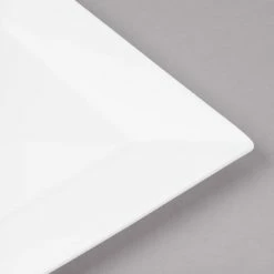 Bon Chef 5000004B Wide Rim 6" White Bone China Square Plate - 36/Case -Rak Porcelain shop 1450296