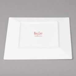 Bon Chef 5000005B Wide Rim 7 1/2" White Bone China Square Plate - 24/Case 9 Bon Chef 5000005B Wide Rim 7 1/2" White Bone China Square Plate - 24/Case -Rak Porcelain shop 1450324