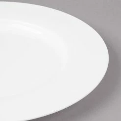 Bon Chef 5000007B Wide Rim 9" White Bone China Salad Plate - 24/Case 10 Bon Chef 5000007B Wide Rim 9" White Bone China Salad Plate - 24/Case -Rak Porcelain shop 1450361