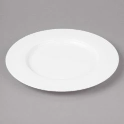 Bon Chef 5000007B Wide Rim 9" White Bone China Salad Plate - 24/Case 8 Bon Chef 5000007B Wide Rim 9" White Bone China Salad Plate - 24/Case -Rak Porcelain shop 1450362
