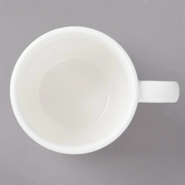 Bon Chef 1000005P Concentrics 4 Oz. White Porcelain Espresso Cup - 36/Case 4 Bon Chef 1000005P Concentrics 4 Oz. White Porcelain Espresso Cup - 36/Case - Image 4