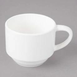 Bon Chef 1000005P Concentrics 4 Oz. White Porcelain Espresso Cup - 36/Case 8 Bon Chef 1000005P Concentrics 4 Oz. White Porcelain Espresso Cup - 36/Case -Rak Porcelain shop 1450717