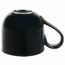 World Tableware PEB-15-O Pebblebrook 11.625 Oz. Obsidian Organic Porcelain Mug - 12/Case -Rak Porcelain shop 1459439