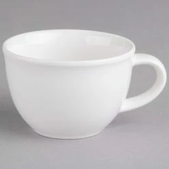 Villeroy & Boch 16-2016-1450 Corpo 3.3 Oz. White Porcelain Cup - 6/Case -Rak Porcelain shop 1460189
