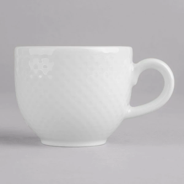 Villeroy & Boch 16-2155-1450 Easy White 3.3 Oz. White Porcelain Cup - 6/Case 2 Villeroy & Boch 16-2155-1450 Easy White 3.3 Oz. White Porcelain Cup - 6/Case - Image 2