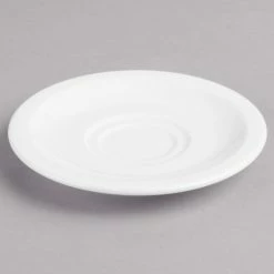 Villeroy & Boch 16-2155-1460 Easy White 5" White Porcelain Saucer - 6/Case -Rak Porcelain shop 1463636