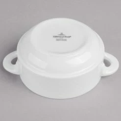 Villeroy & Boch 16-2155-2510 Easy White 9 Oz. White Porcelain Stackable Soup Cup - 6/Case -Rak Porcelain shop 1463670