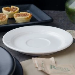 Villeroy & Boch 16-2016-1280 Corpo 6" White Porcelain Saucer - 6/Case