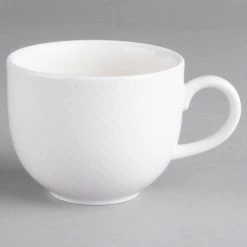 Villeroy & Boch 16-2155-1240 Easy White 9 Oz. White Porcelain Cup - 6/Case -Rak Porcelain shop 1465064