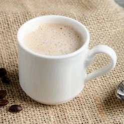 Villeroy & Boch 16-3318-1451 La Scala 3 Oz. White Porcelain Stackable Cup - 6/Case