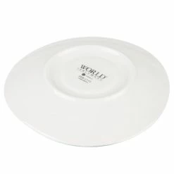 World Tableware PEB-17-O Pebblebrook 6 3/8" Obsidian Organic Porcelain Saucer - 12/Case -Rak Porcelain shop 1474767