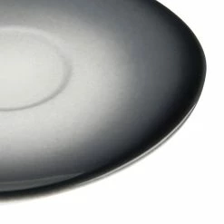 World Tableware PEB-17-O Pebblebrook 6 3/8" Obsidian Organic Porcelain Saucer - 12/Case -Rak Porcelain shop 1474768